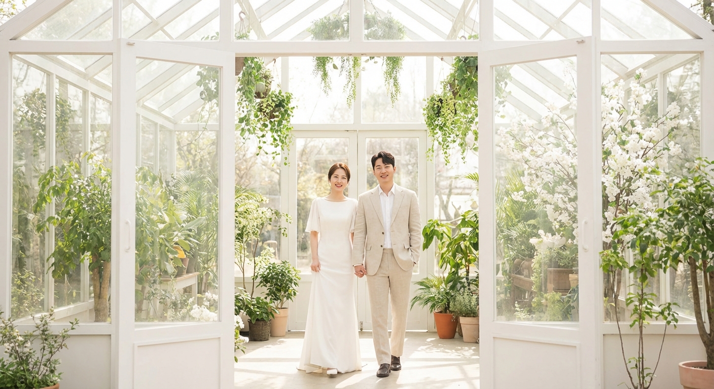 모던 스튜디오 자연광 포트레이트