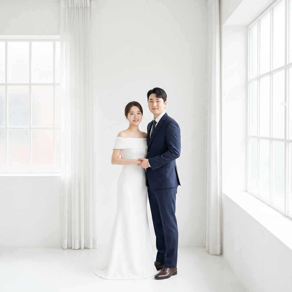 가을 톤 따뜻한 스튜디오 포트레이트