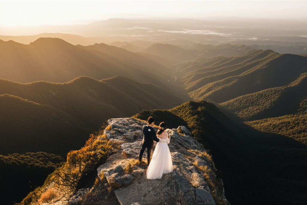 자연 풍경 와이드 커플